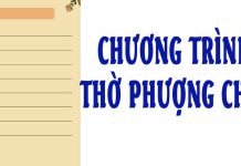 CHƯƠNG TRÌNH THỜ PHƯỢNG CHÚA (16/11/25)