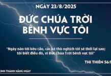 ĐỨC CHÚA TRỜI BÊNH VỰC TÔI-23/8/25