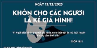 KHỐN CHO CÁC NGƯƠI LÀ KẺ GIẢ HÌNH-13/12/25
