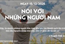 NÓI VỚI NHỮNG NGƯỜI NAM-15/12/25