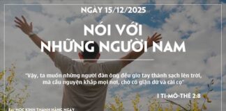 NÓI VỚI NHỮNG NGƯỜI NAM-15/12/25