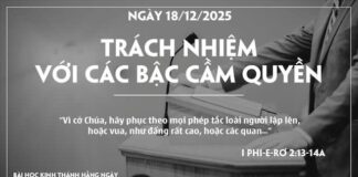 TRÁCH NHIỆM VỚI CÁC BẬC CẦM QUYỀN-18/12/25