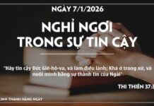 NGHỈ NGƠI TRONG SỰ TIN CẬY-7/1/26