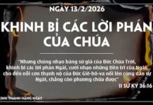 KHINH BỈ CÁC LỜI PHÁN CỦA CHÚA-13/2/26