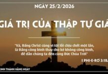 GIÁ TRỊ CỦA THẬP TỰ GIÁ-25/2/26