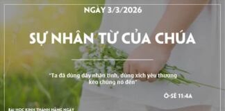 SỰ NHÂN TỪ CỦA CHÚA-3/3/26