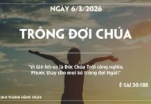 TRÔNG ĐỢI CHÚA-6/3/26