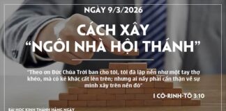 CÁCH XÂY “NGÔI NHÀ HỘI THÁNH”-9/3/26