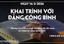 KHAI TRÌNH VỚI ĐẤNG CÔNG BÌNH-16/3/26