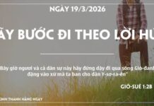 HÃY BƯỚC ĐI THEO LỜI HỨA-19/3/26