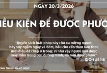 ĐIÊU KIỆN ĐỂ ĐƯỢC PHƯỚC-20/3/26