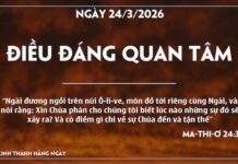 ĐIỀU ĐÁNG QUAN TÂM-24/3/26