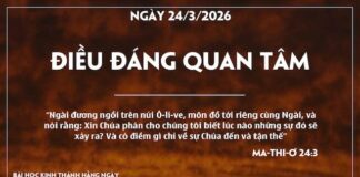 ĐIỀU ĐÁNG QUAN TÂM-24/3/26
