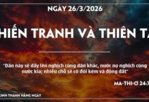 CHIẾN TRANH VÀ THIÊN TAI-26/3/26
