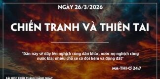 CHIẾN TRANH VÀ THIÊN TAI-26/3/26