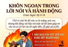 KHÔN NGOAN TRONG LỜI NÓI VÀ HÀNH ĐỘNG-29/3/26