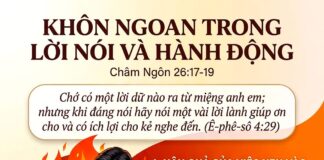KHÔN NGOAN TRONG LỜI NÓI VÀ HÀNH ĐỘNG-29/3/26