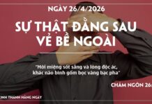 SỰ THẬT ĐẰNG SAU VẺ BỀ NGOÀI-26/4/26