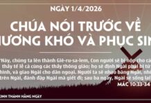 CHÚA NÓI TRƯỚC VỀ THƯƠNG KHÓ VÀ PHỤC SINH-1/4/26