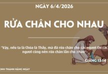 RỬA CHÂN CHO NHAU-6/4/26