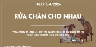 RỬA CHÂN CHO NHAU-6/4/26