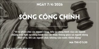 SỐNG CÔNG CHÍNH-7/4/26