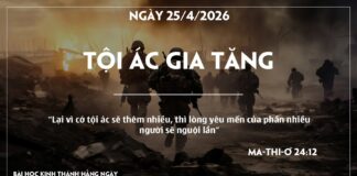 TỘI ÁC GIA TĂNG-25/4/26