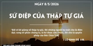 SỨ ĐIỆP CỦA THẬP TỰ GIÁ-8/5/26