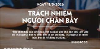 TRÁCH NHIỆM NGƯỜI CHĂN BẦY-11/5/26