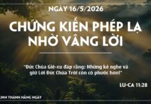 CHỨNG KIẾN PHÉP LẠ NHỜ VÂNG LỜI-16/5/26