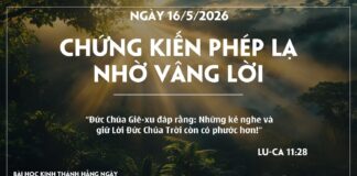 CHỨNG KIẾN PHÉP LẠ NHỜ VÂNG LỜI-16/5/26