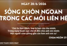 SỐNG KHÔN NGOAN TRONG CÁC MỐI LIÊN HỆ-28/6/26