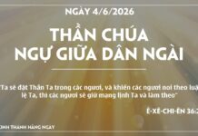 THẦN CHÚA NGỰ GIỮA DÂN NGÀI-4/6/26