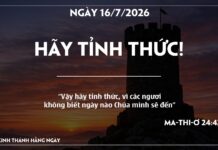 HÃY TỈNH THỨC-16/7/26
