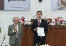HÌNH ẢNH LỄ CẢM TẠ CHÚA VÀ CÔNG BỐ CHỨC VỤ TRUYỀN ĐẠO NGUYỄN HUỲNH THIÊN PHÚC (1/8/26)