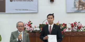 HÌNH ẢNH LỄ CẢM TẠ CHÚA VÀ CÔNG BỐ CHỨC VỤ TRUYỀN ĐẠO NGUYỄN HUỲNH THIÊN PHÚC (1/8/26)