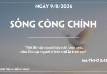 SỐNG CÔNG CHÍNH-9/8/26