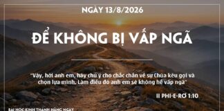 ĐỂ KHÔNG BỊ VẤP NGÃ-13/8/26