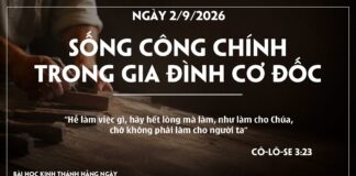 SỐNG CÔNG CHÍNH TRONG GIA ĐÌNH CƠ ĐỐC-2/9/26