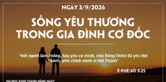 SỐNG YÊU THƯƠNG TRONG GIA ĐÌNH CƠ ĐỐC-3/9/26