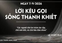 LỜI KÊU GỌI SỐNG THÁNH KHIẾT-7/9/26