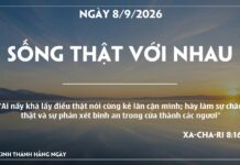 SỐNG THẬT VỚI NHAU-8/9/26