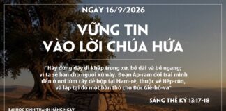 VỮNG TIN VÀO LỜI CHÚA HỨA-16/9/26
