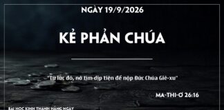 KẺ PHẢN CHÚA-19/9/26