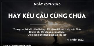 HÃY KÊU CẦU CÙNG CHÚA-26/9/26