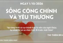 SỐNG CÔNG CHÍNH VÀ YÊU THƯƠNG-1/10/26