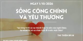 SỐNG CÔNG CHÍNH VÀ YÊU THƯƠNG-1/10/26