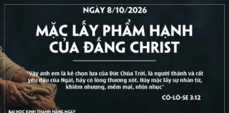 MẶC LẤY PHẨM HẠNH CỦA ĐẤNG CHRIST-8/10/26