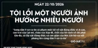 TỘI LỖI MỘT NGƯỜI ẢNH HƯỞNG NHIỀU NGƯỜI-22/10/26
