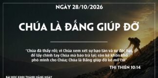 CHÚA LÀ ĐẤNG GIÚP ĐỠ-28/10/26